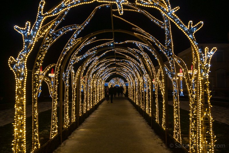 Christmas Warsaw Palace Wilanow Lights Walk