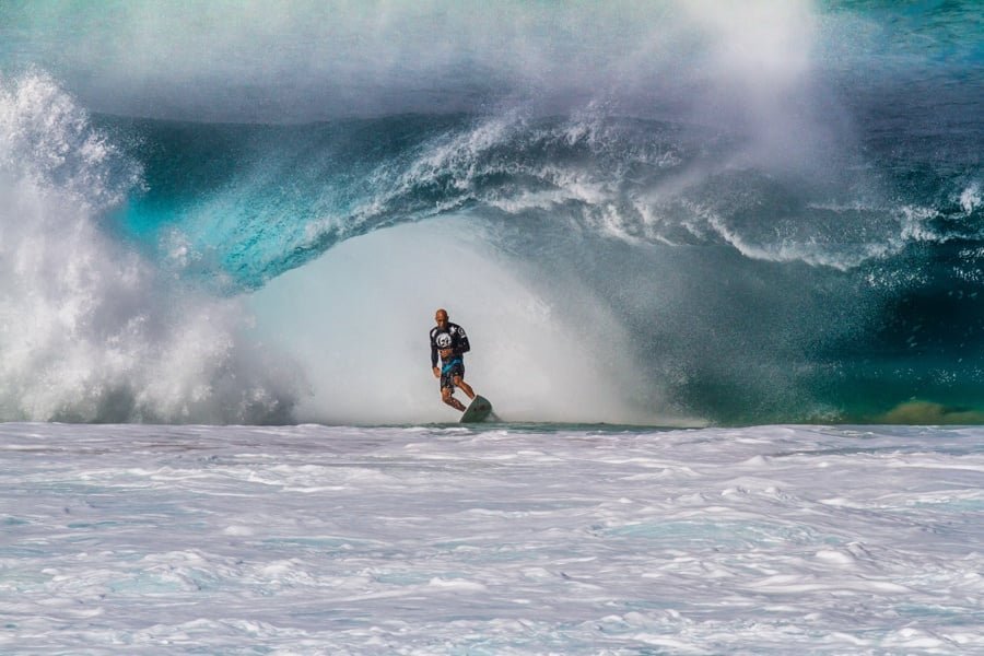 Banzai Pipeline Playa Ehukai Ola Surfista Costa Norte Oahu Hawaii