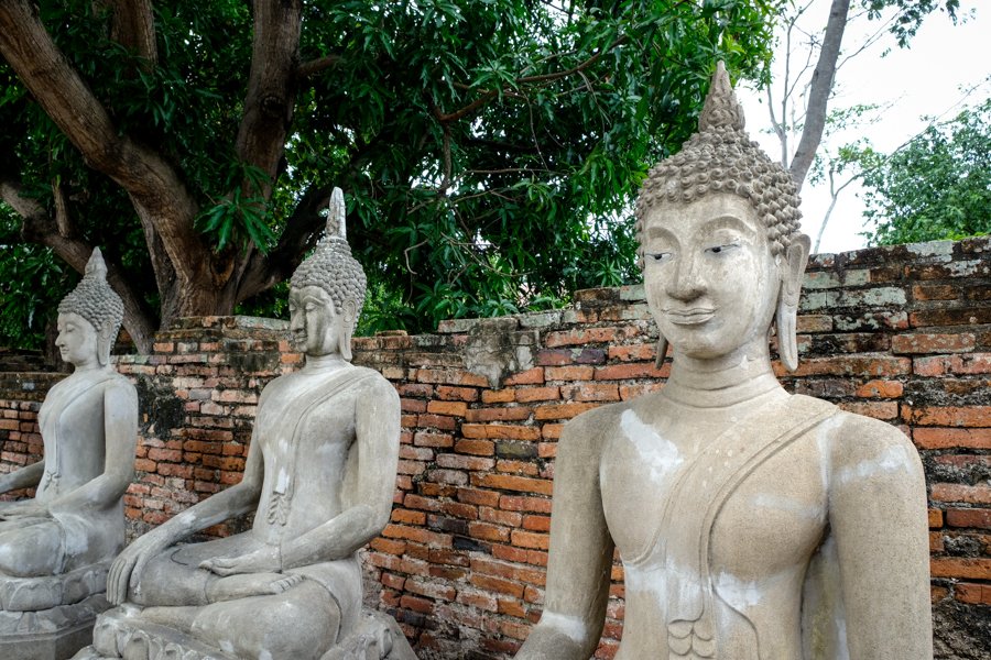 Ayutthaya Ruinas Templos Parque Histórico Bangkok Tailandia