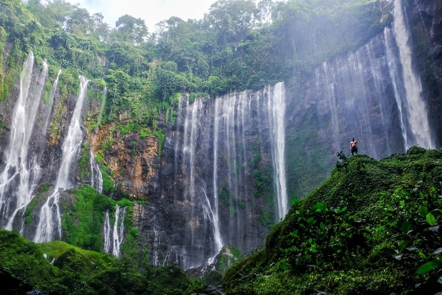 Cascada Tumpak Sewu en Java Oriental, Indonesia