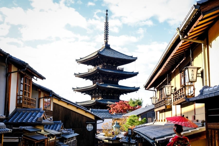 pagoda de la ciudad de kioto