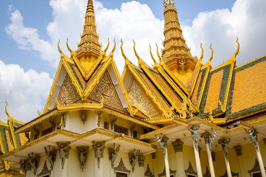 Palacio Real de Phnom Penh en Camboya