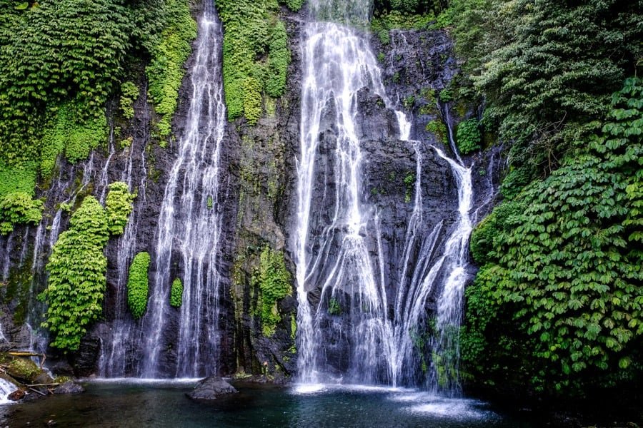 Cascada Banyumala Norte de Bali Cascadas gemelas Banyumala