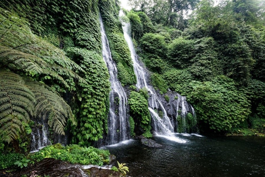 Cascada Banyumala Norte de Bali Cascadas gemelas Banyumala