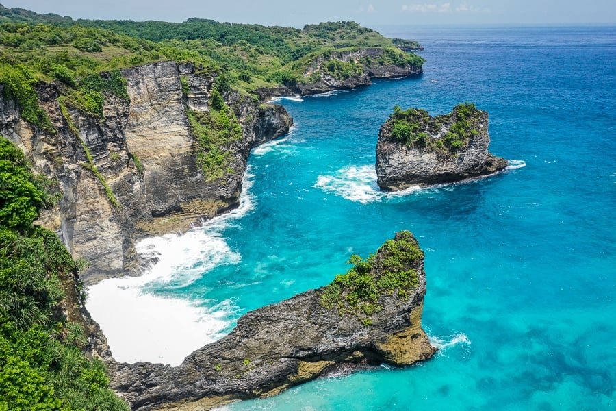 Mirador de la playa de Korawa en Nusa Penida Bali