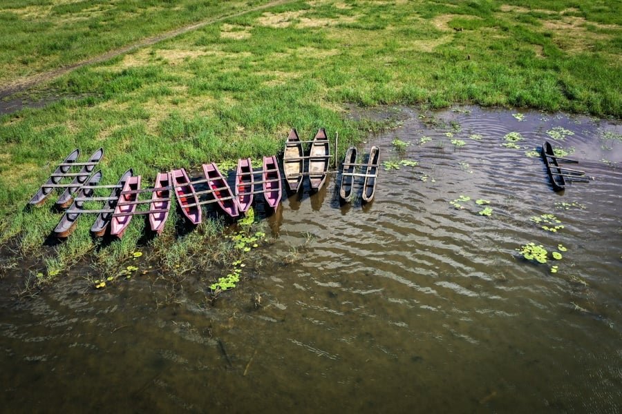 canoas del lago tamblingan