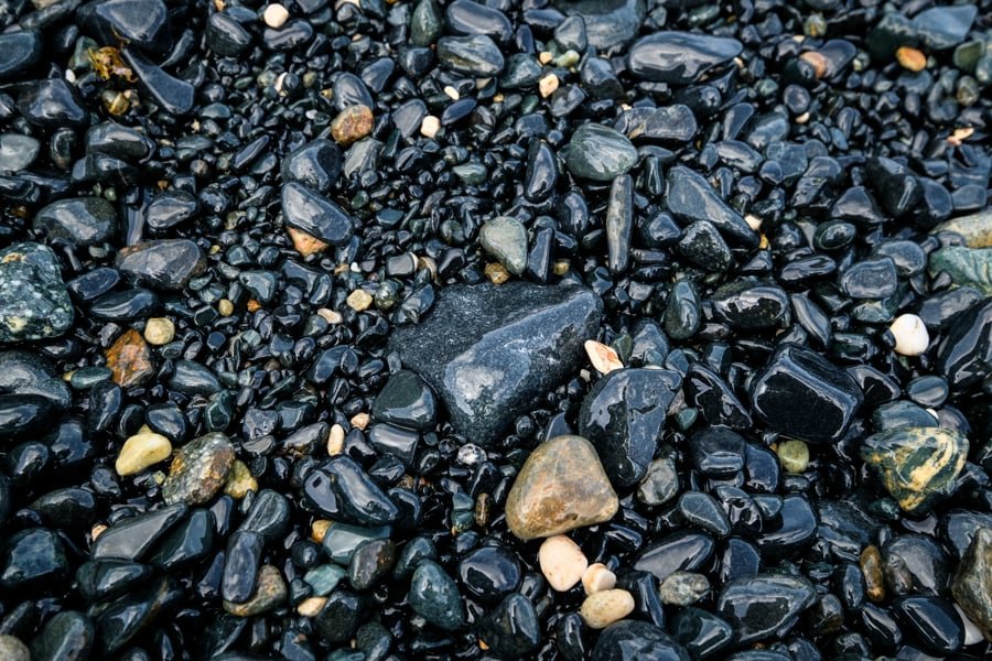 Rocas pulidas Playa de Blackstone