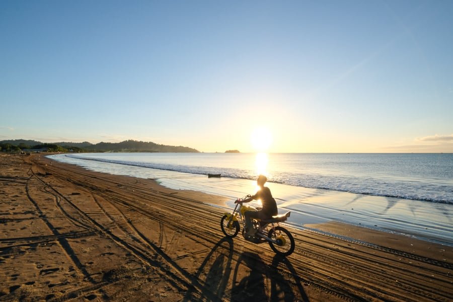 Puesta de sol en la playa