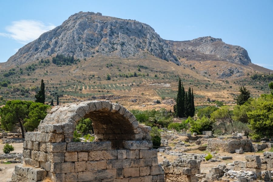 Ruinas de la antigua Corinto, Grecia