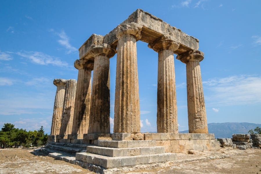 Ruinas de la antigua Corinto, Grecia