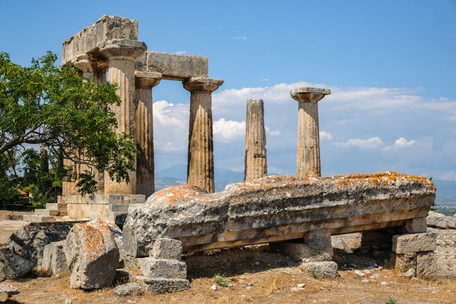 Ruinas de la antigua Corinto, Grecia