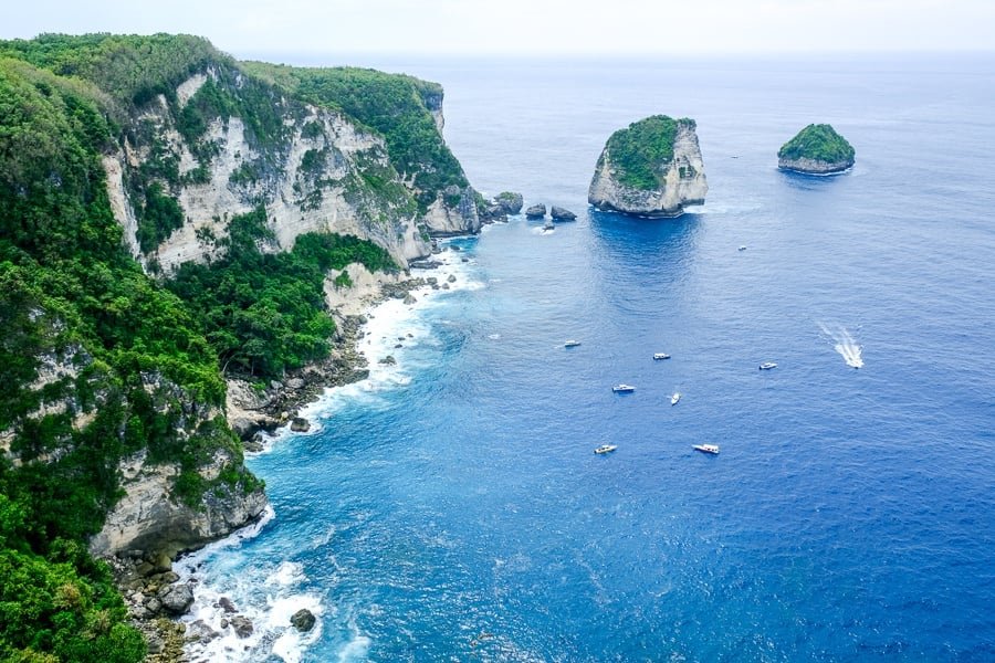 Acantilados de Manta Point en Nusa Penida, Bali
