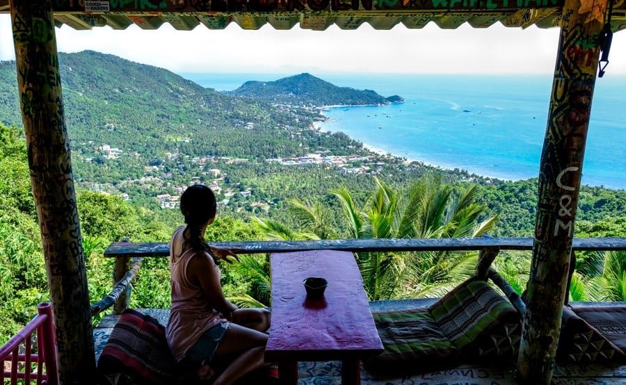 Punto de vista del mango en Koh Tao