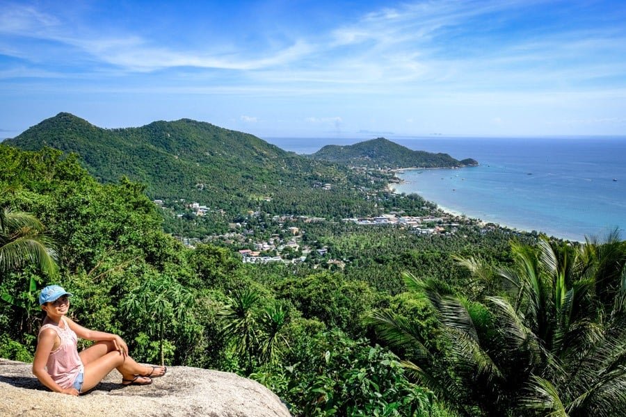 Punto de vista del mango en Koh Tao