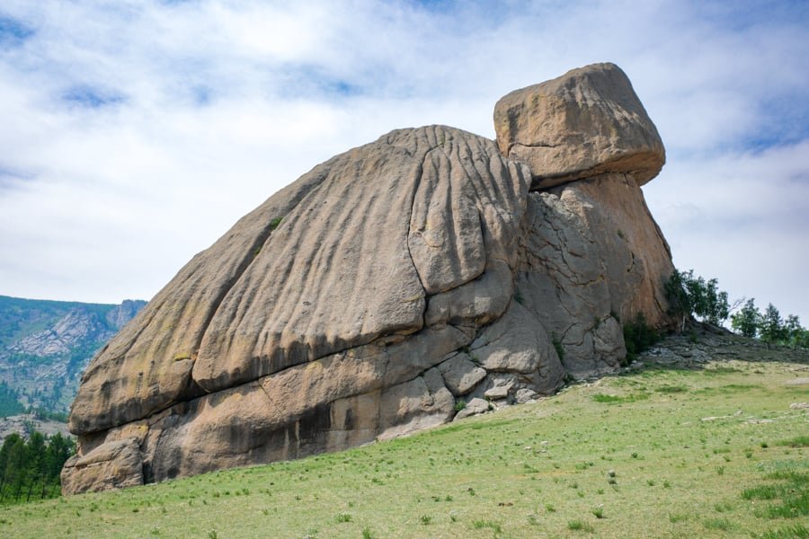 Tortuga Rock en el Parque Nacional Terelj Mongolia