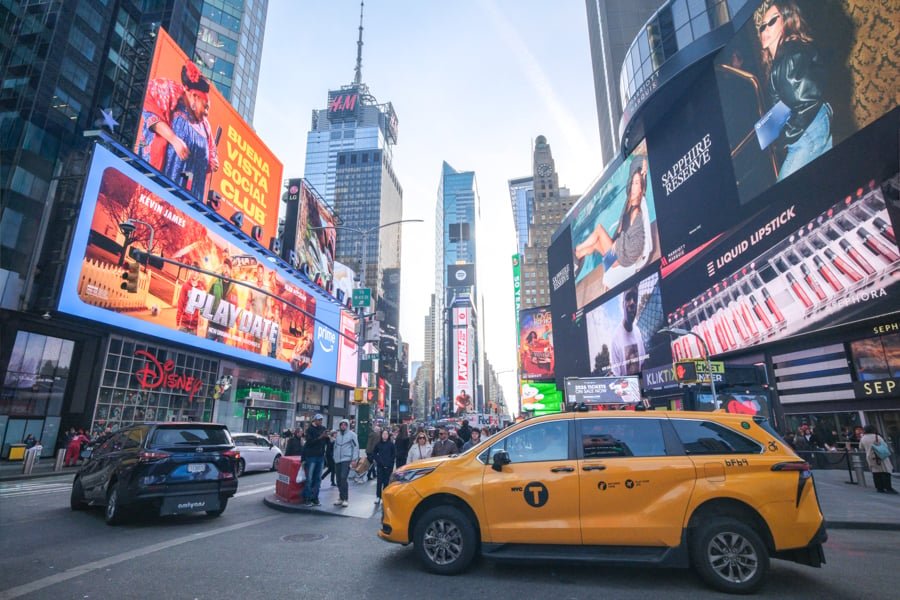 Times Square en la ciudad de Nueva York