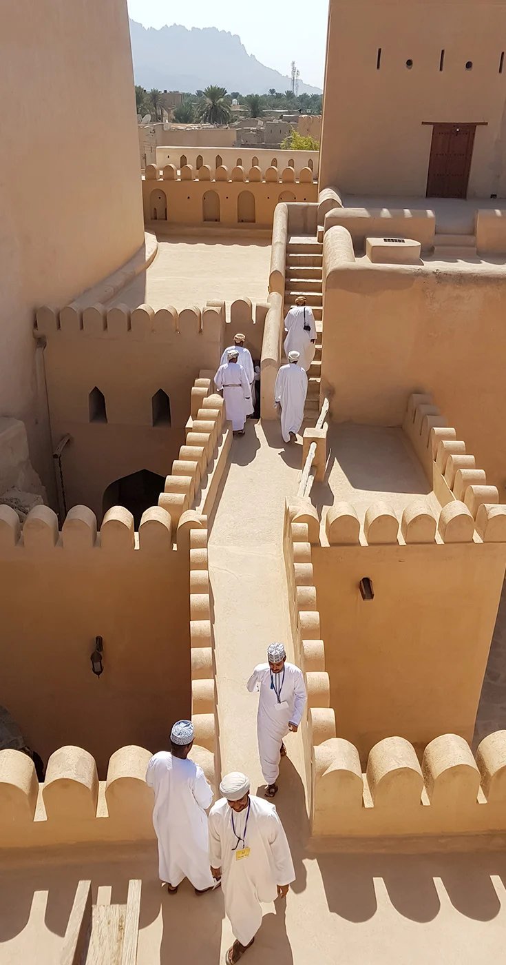 Dentro del fuerte de Nizwa