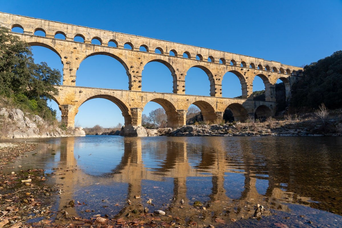 El Pont du Gard del sur de Francia es el acueducto romano más alto del mundo