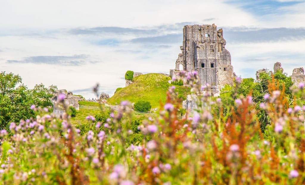 Viaje por carretera por la costa jurásica del castillo de Corfe