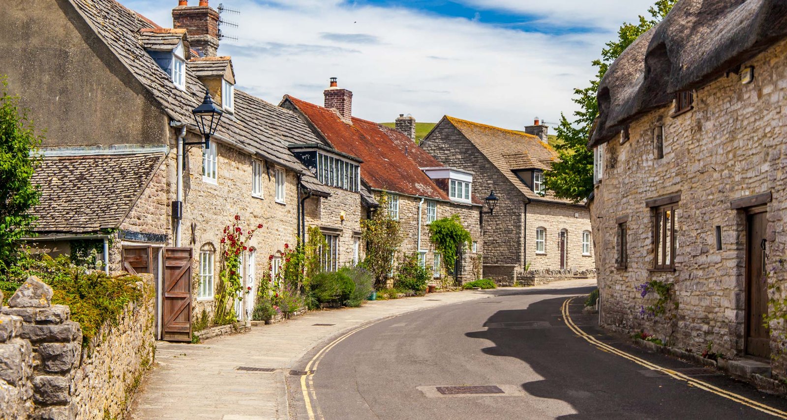 Calles pintorescas en Dorset