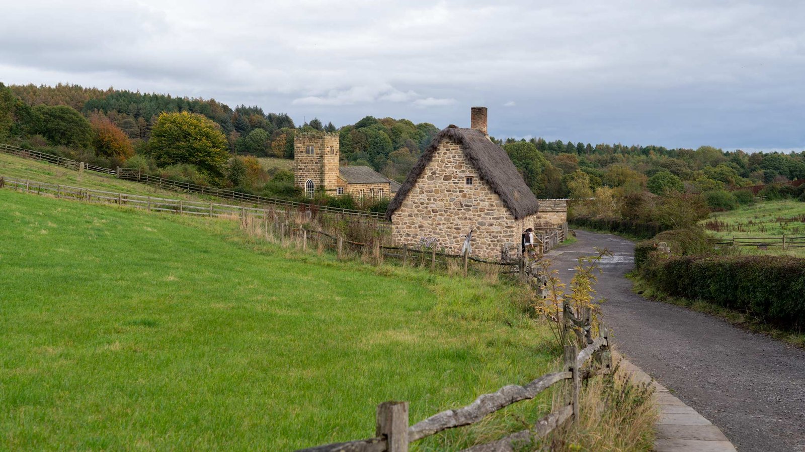 Una casa en Beamish donde los 'actores' cuidan el jardín