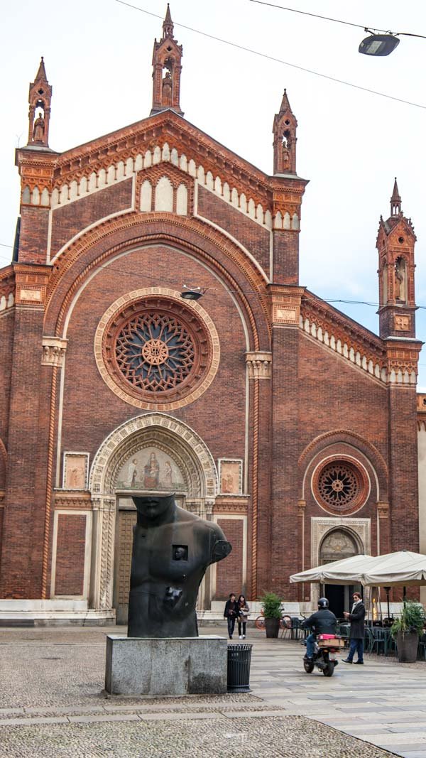 Fachadas coloridas en Brera, Milán