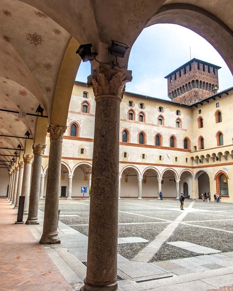 Castillo Sforzesco en Milán