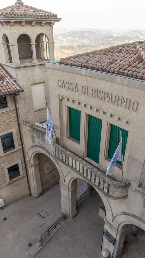 Interior de hotel en San Marino
