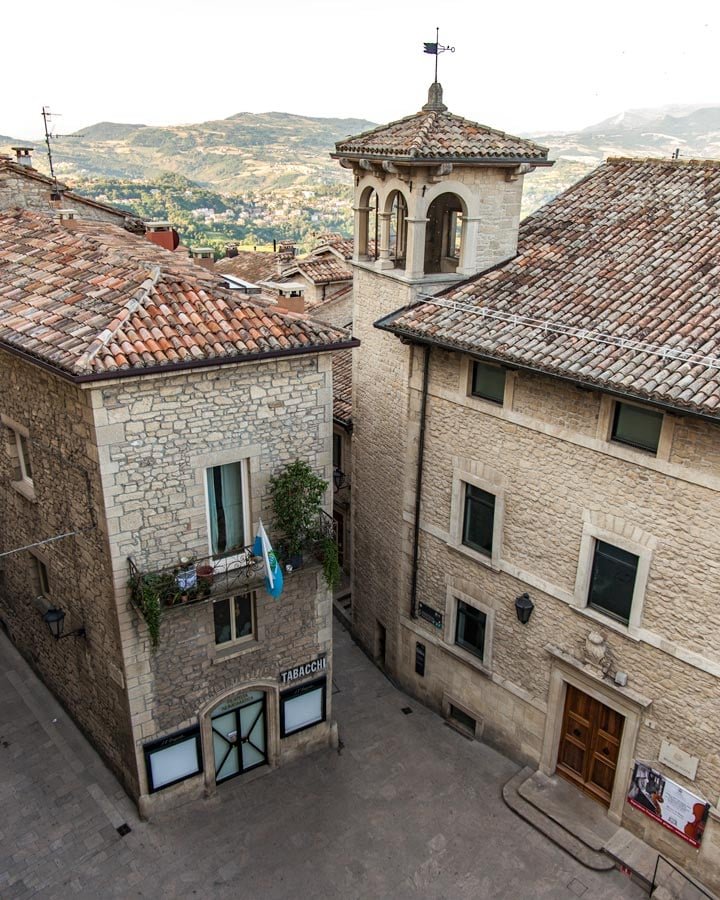 Vistas desde el teleférico de San Marino