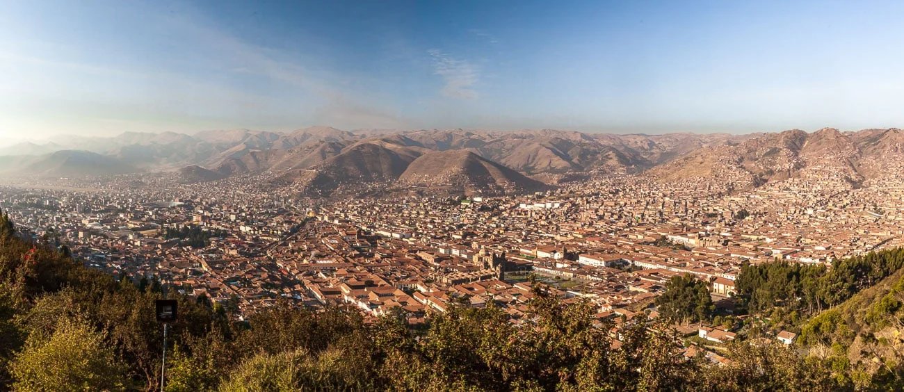 Vista panorámica de la ciudad de Cusco