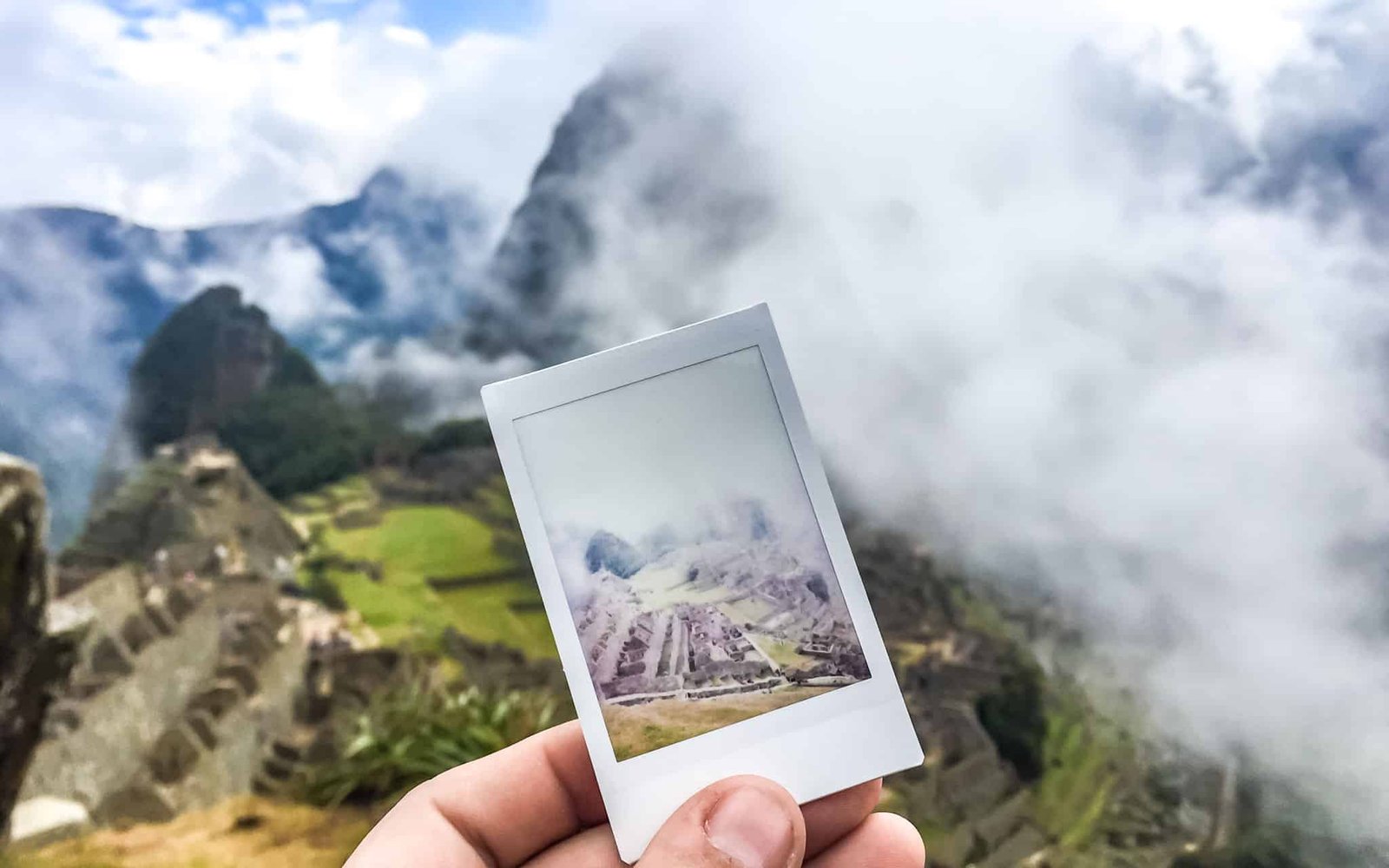 Vista icónica de Machu Picchu