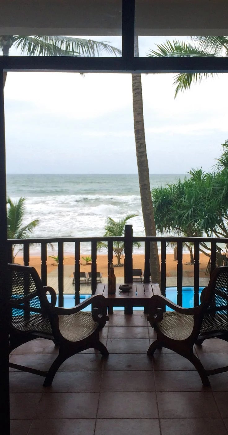 Balcón en Whispering Palms Sri Lanka