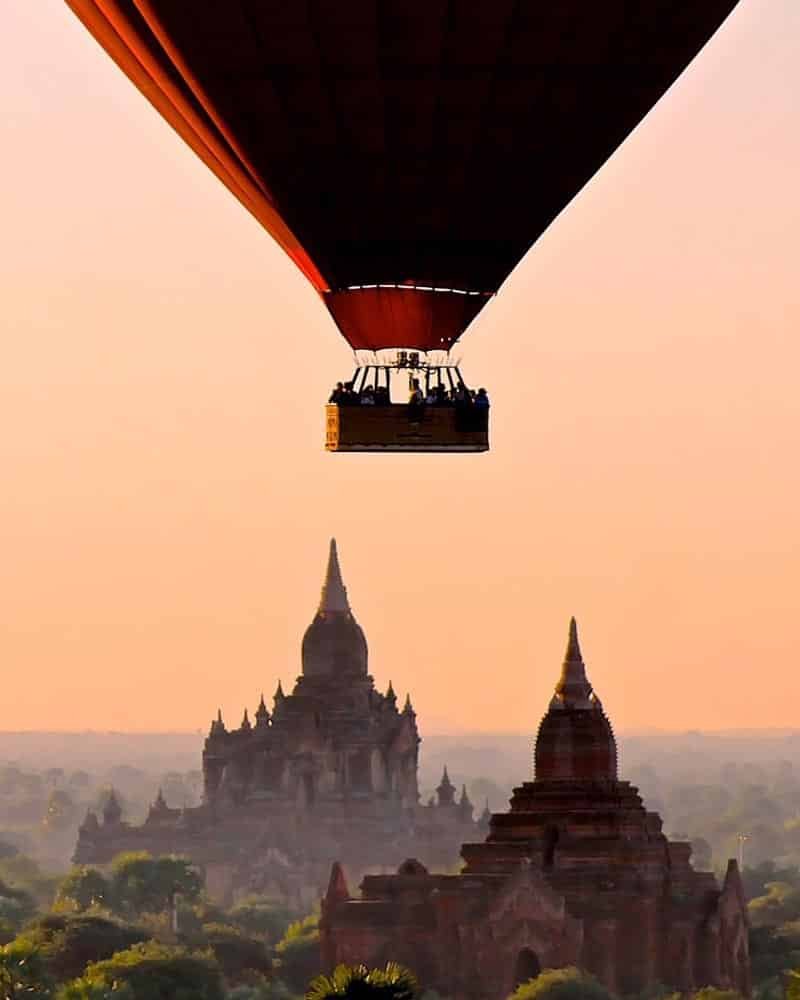 Amanecer en Bagan Myanmar